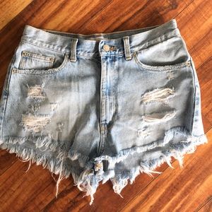 Zara cut off denim shorts size 6
